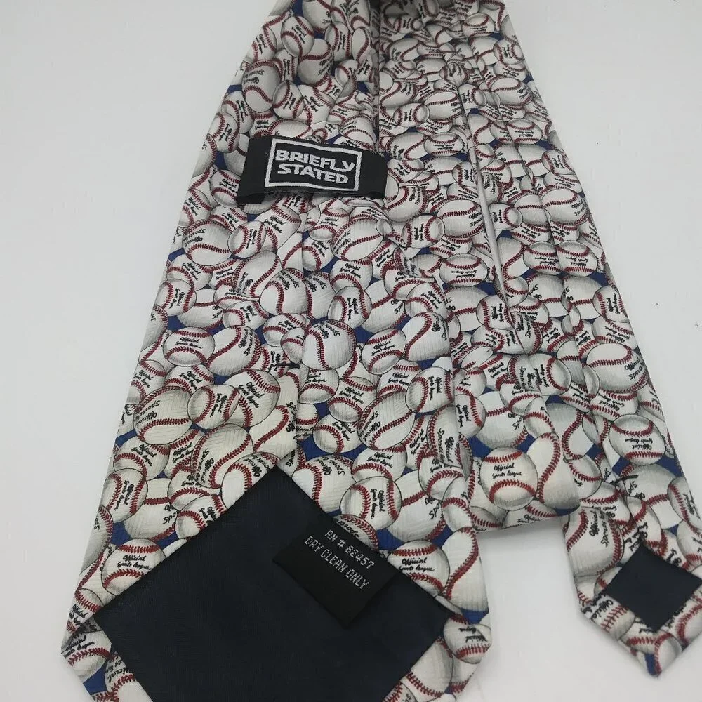 Briefly Stated Baseball Tie